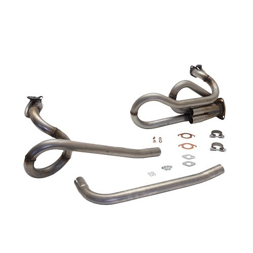  CSP Python 38 mm stainless steel exhaust with original carburettor & J-tubes for VW Beetle 1300cc + - VC20195-2 
