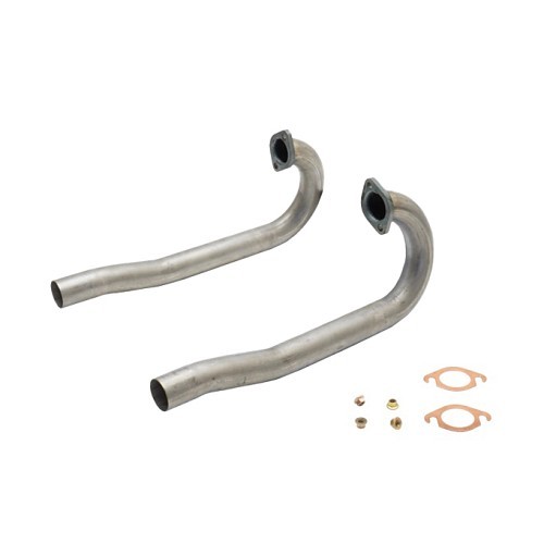 CSP Python 38 mm stainless steel exhaust with original carburettor & J-tubes for VW Beetle 1300cc + - VC20195