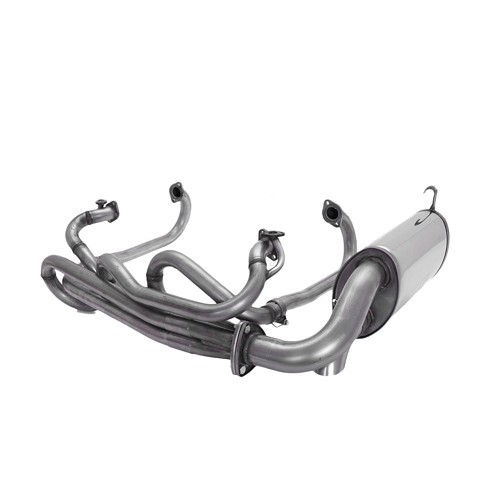 CSP Python 38 mm stainless steel exhaust with original carburettor & J-tubes for VW Beetle 1300cc + - VC20195 