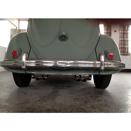  Abarth stainless steel Vintage Speed exhaust system for Old Volkswagen Beetle and engine 1300 > 1600 with heat exchangers 61-> - VC20338-1 