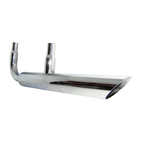  "Zoomie" chrome-plated side pipe exhaust outlet for Volkswagen Beetle - VC20600 