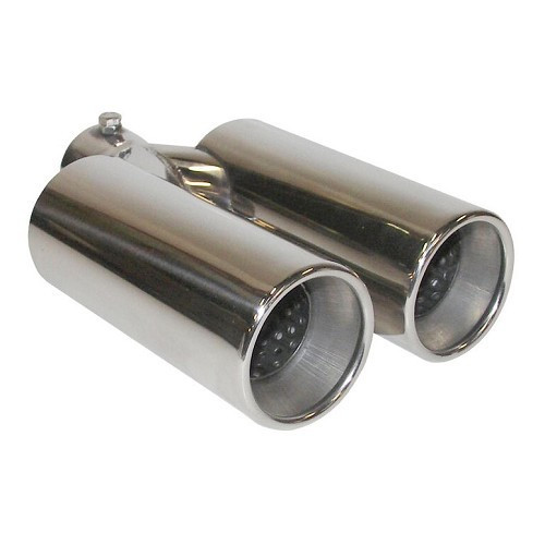  Stainless steel tailpipe for 42 mm twin tailpipe sports exhaust for Volkswagen Beetle - VC20703 