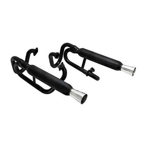  Black side exhausts for twin carburettor Buggies - set of 2 - VC21101 