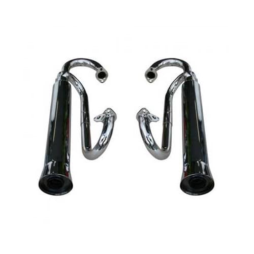  Stainless steel side exhausts for Buggy - set of 2 - VC21102INX-1 