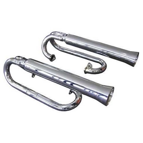  Stainless steel side exhausts for Buggy - set of 2 - VC21102INX 