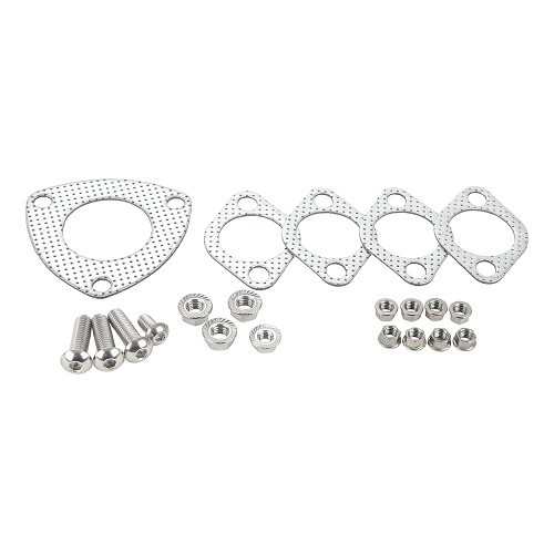 4 in 1 Dune exhaust with heater for VOLKSWAGEN Buggy - INOX Brossé - VC21904