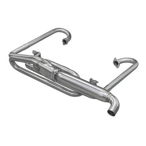 4 in 1 Dune exhaust with heater for VOLKSWAGEN Buggy - INOX Brossé - VC21904