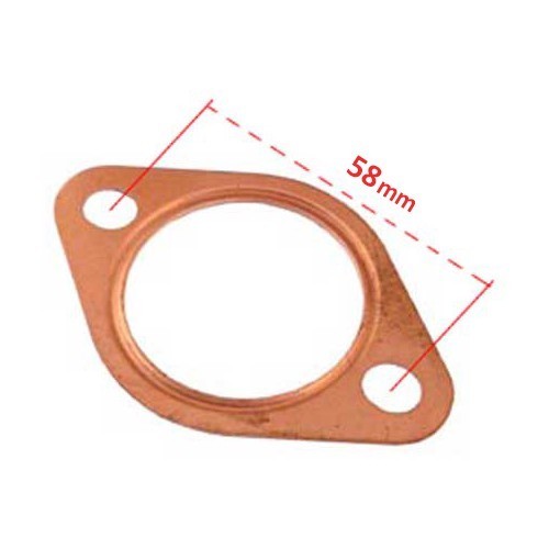  Juntas de cobre para escape de 42 mm de diámetro (1-5/8")- 4 piezas - VC22112-1 
