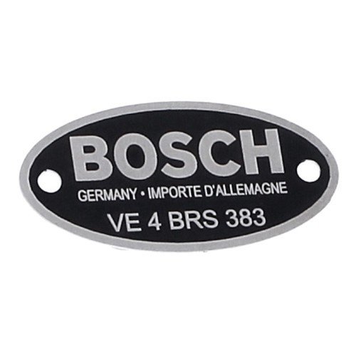     
                
                
    Plaquette d'identification pour allumeur Bosch VE 4 BRS 383 - VC30930
