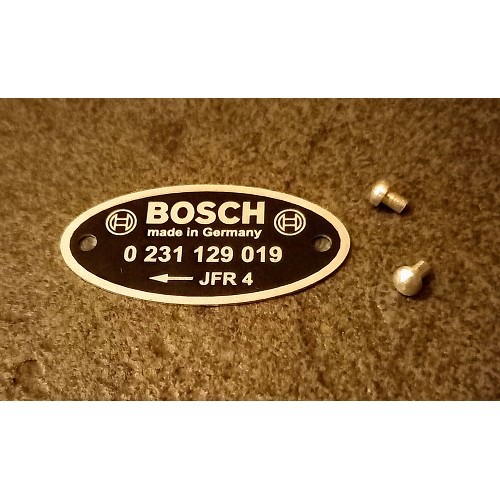  Typeplaatje voor Bosch ontsteker "019 - VC30932 