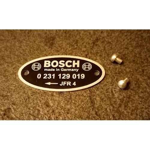  Identification plate for Bosch igniter "019" - VC30932 