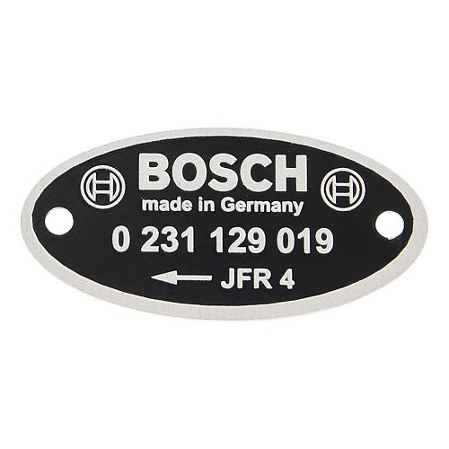     
                
                
    Plaquette d'identification pour allumeur Bosch "019" - VC30932
