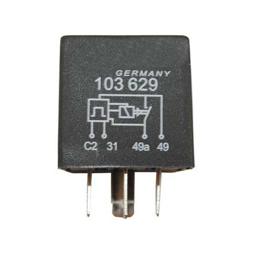  12 volt 4-pin direction indicator light relay (with Warning) for towing - VC31201 