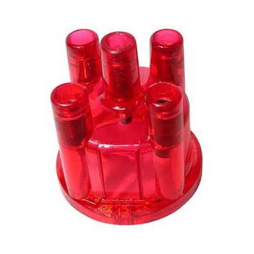  Red distributor cap for Golf 1, Old Beetle, Kombi, T25 08/68-> 84 - VC319002R 