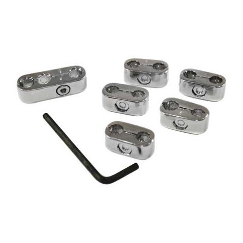  Set of chrome-plated spark plug wire separators - VC32200CH 