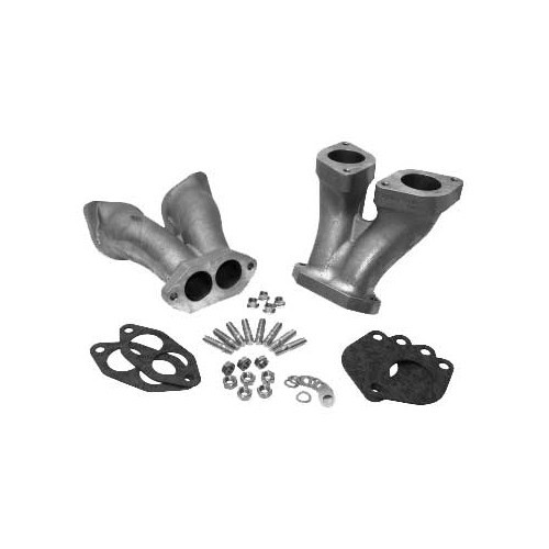     
                
                
    Tubi di aspirazione diritti CSP per carburatori IDF / DRLA da 40 mm su motori di tipo 1 - set da 2 - VC40009
