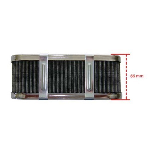  Standard rectangular air filter, 66 mm high, for Weber IDF carburettor - VC42800-2 
