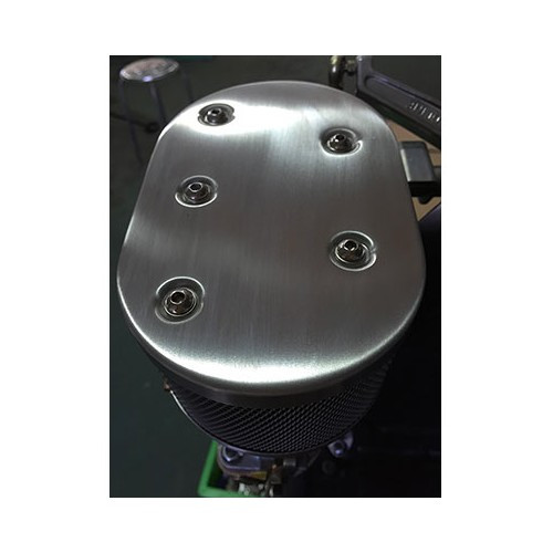 Filtre à air ovale Vintage Speed INOX pour carburateur Weber IDF / Dellorto / HPMX - VC42809