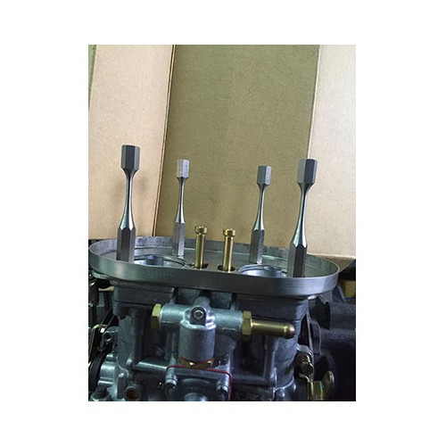 Filtre à air ovale Vintage Speed INOX pour carburateur Weber IDF / Dellorto / HPMX - VC42809