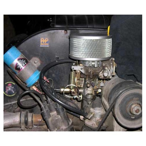  Filtro de ar redondo "Old Speed" para Volkswagen Beetle e Combi com carburador Solex - VC45008-1 