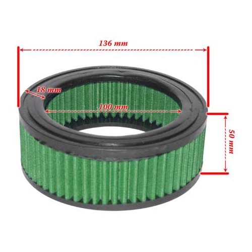  GREEN" performance air filter replacement cartridge - VC45200-2 