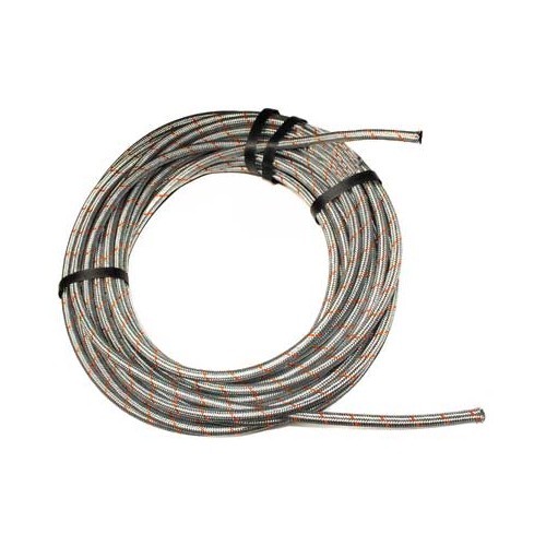  4.5 mm reinforced metal braided petrol hose - by the metre - VC45507-2 