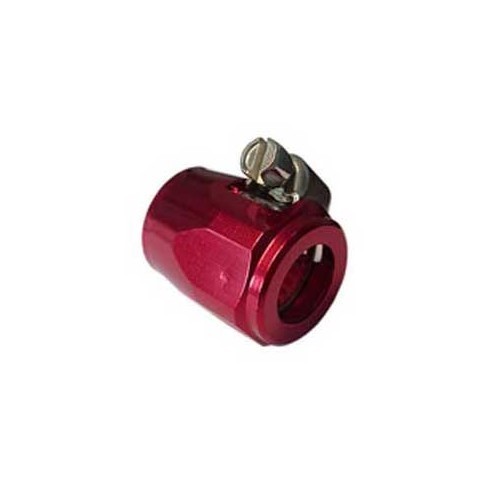  Red anodized end cap for 10-12mm external gasoline hose - VC45600R 