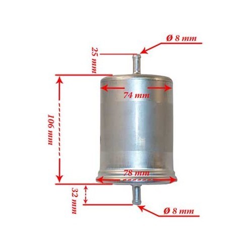  Benzinefilter voor Kever 1600 injectie 92-> - VC45900-1 