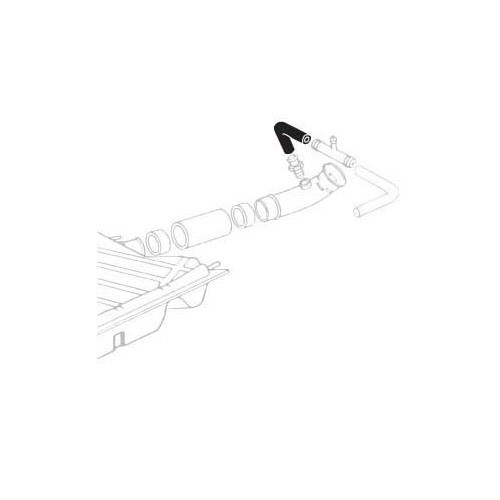 Elbow pipe with ventilation connection for fuel circuit in the Beetle 1302 / 1303 - VC47113