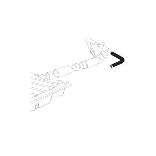 Elbow pipe with ventilation connection for fuel circuit in the Beetle 1302 - VC47114