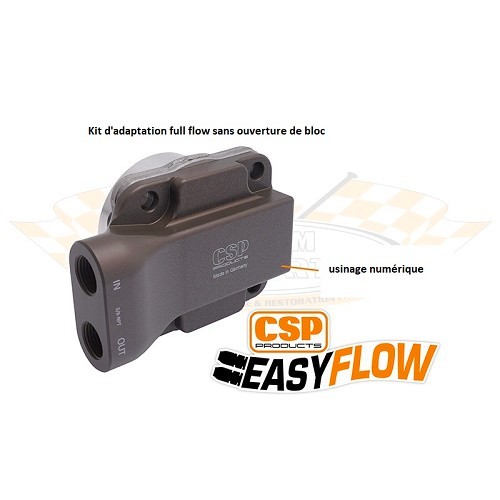 CSP "EasyFlow 26mm" High-Flow Ölpumpe Einlass / Auslass für T1 Motor -&gt;71 mit AAC 3 Nieten - VC50206-3 