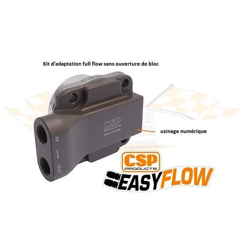  CSP "EasyFlow 26mm" high flow oil pump intake/outlet for T1 72 -> engine with AAC 4 Rivets - VC50208-3 
