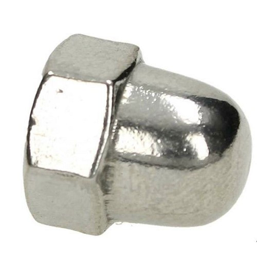  1 Domed chrome nut for drain plate, engine Type 1 & CT - VC52511-2 
