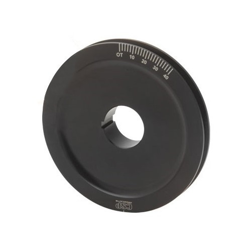  Polea CSP de cigüeñal Alu negro pequeño diámetro para motor Tipo 1 - VC60029 
