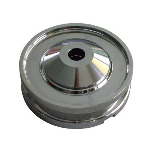 Chrome billet type aluminium alternator pulley - VC60032