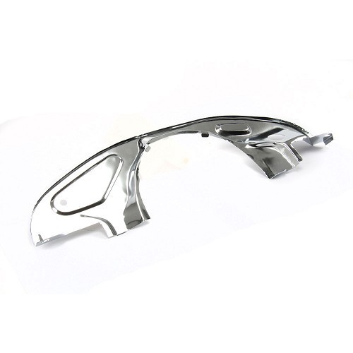  Rear chrome-plated crescent-shaped metal sheet with radiator for Volkswagen Beetle, Karmann & Combi - VC60108-1 