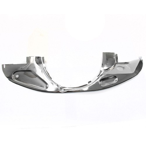  Rear chrome-plated crescent-shaped metal sheet with radiator for Volkswagen Beetle, Karmann & Combi - VC60108-2 