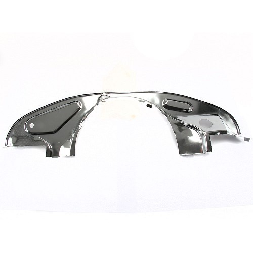  Rear chrome-plated crescent-shaped metal sheet with radiator for Volkswagen Beetle, Karmann & Combi - VC60108 
