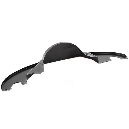  Black crescent-shaped steel sheet on exhaust with heating, with heaters for Volkswagen Beetle& Combi - VC60110N-1 
