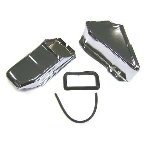  Chrome radiator cover plates on Beetle and Combi double intake - VC60115 