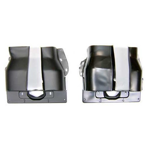  Couvre-cylindres noirs pour moteur Type 1 simple admission 1300 / 1500 / 1600 - 2 pièces - VC60600N 