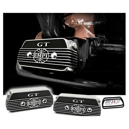  2 EMPI GT screwed rocker covers in aluminium for Type 1 engines - VC60905-1 