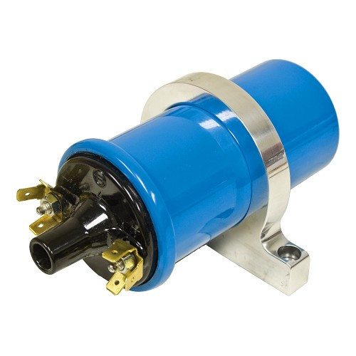 Supporto bobina di accensione in billetta, alluminio lucidato - VC61101