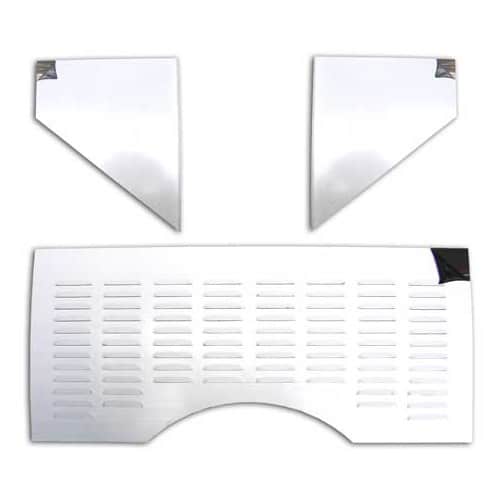  Polished stainless steel engine compartment covers for Volkswagen Beetle - 3 pieces - VC62000-1 