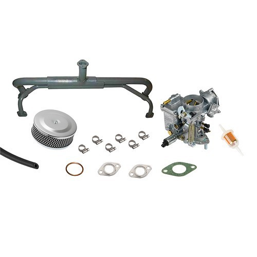  Kit di carburazione 30/31 PICT / tubo di aspirazione singolo per Volkswagen Beetle, Karmann-Ghia e Combi - VC70526 