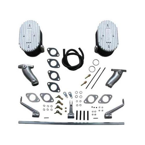     
                
                
    Kit Tiranteria + collettori "Deluxe" per carburatori Weber 34 ICT - Doppia aspirazione - Tipo 3 - VC70703
