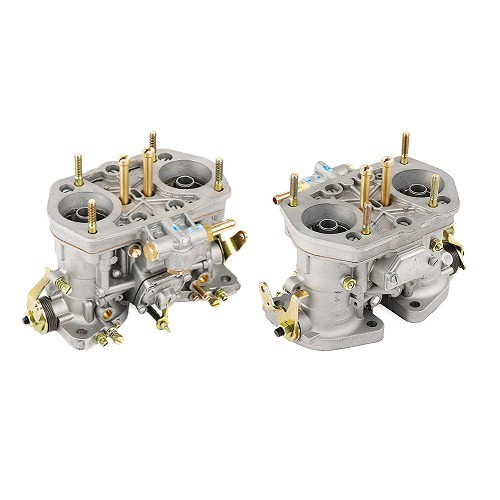 Complete set of 2 WEBER 40 IDF double-body carburetors for Volkswagen - VC73220