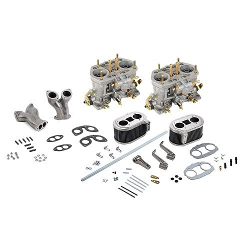  Complete set of 2 WEBER 40 IDF double-body carburetors for Volkswagen - VC73220 