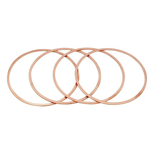     
                
                
    Calços de cobre na manga superior para pistões de 89,8/90 mm para motor Tipo 1 - 1,5 mm / 0,06" - VD19006
