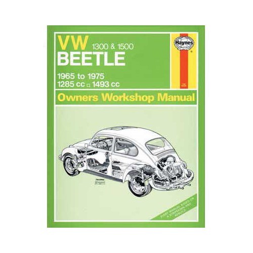  Revista técnica "Haynes" en inglés para los Escarabajos 1300 o 1500cc. - VF01800 